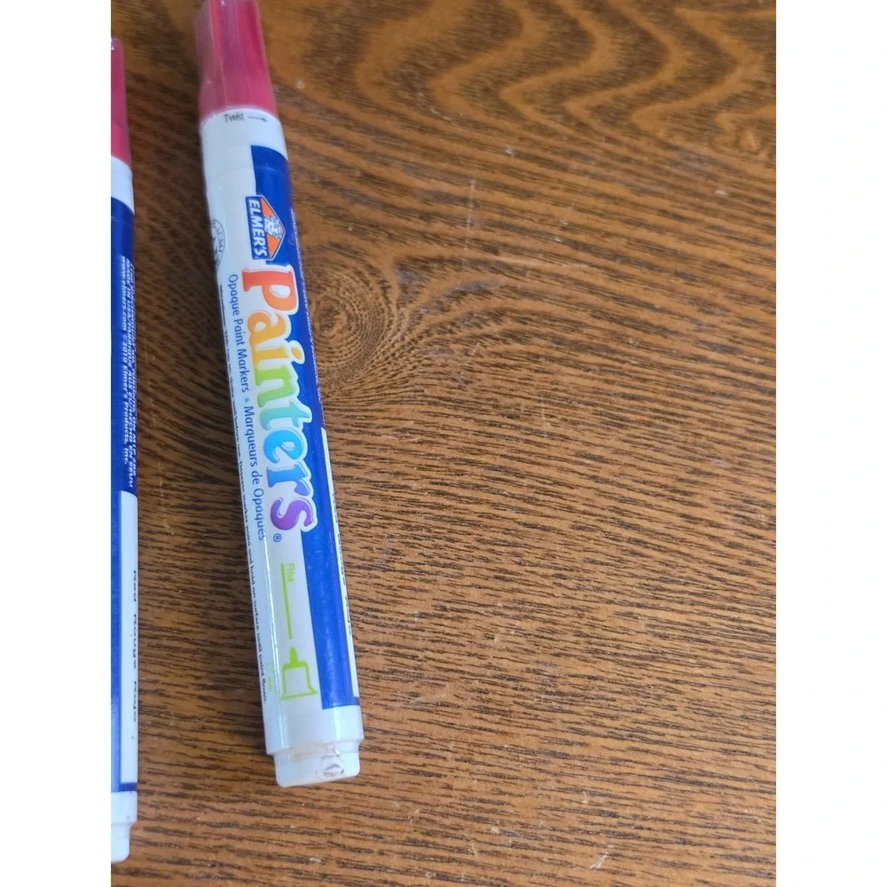 Elmer's Medium Tip Opaque Painters Markers Lot 8 And 1 Fine - New